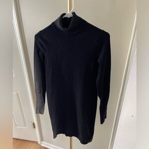 Express Black Turtleneck Sweater Dress — XS
